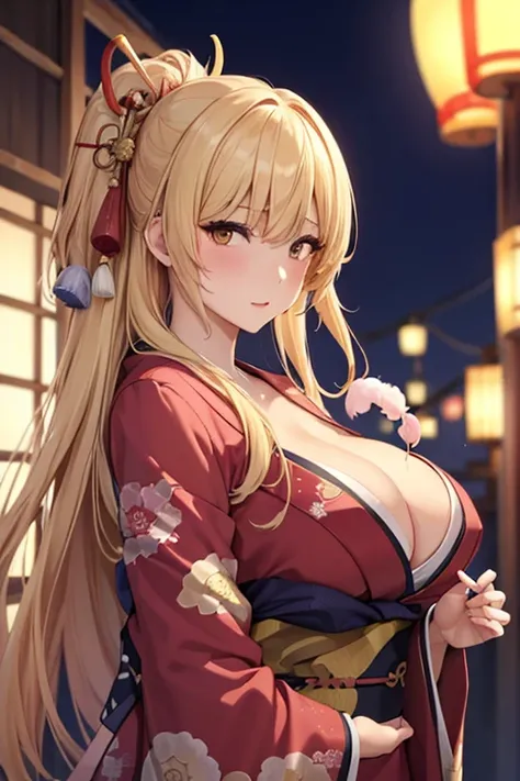 (((Upper Body、Sexy in a Japanese Kimono)))、(((Accentuate your breasts)))、Highest quality, 8k, masterpiece :1.3)), whole body, Sharp focus :One Girl,Glowing Skin,Sexy pose,Highest quality,Tabletop,shape,Very delicate and beautiful,Hmph,8k壁紙,wonderful,In det...