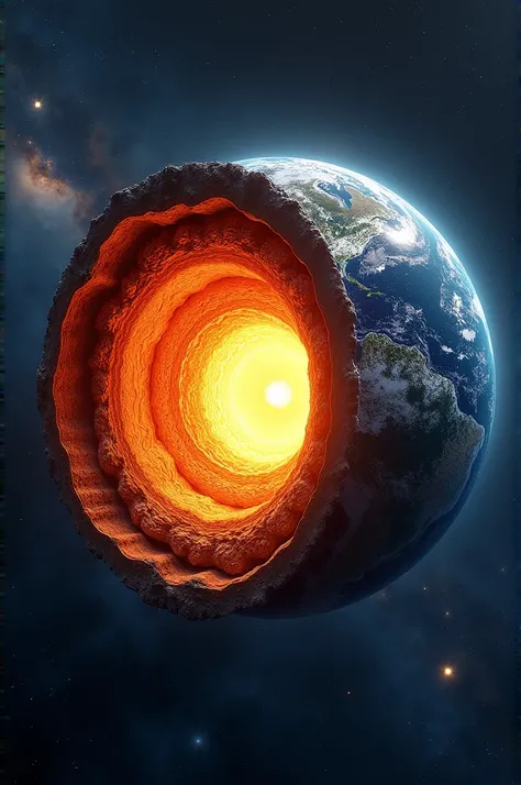 I would like to create an internal structure of the mantle, Core,and crust 
