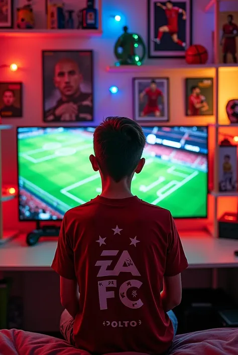 He loves EA FC so much that his room is EA FC themed.