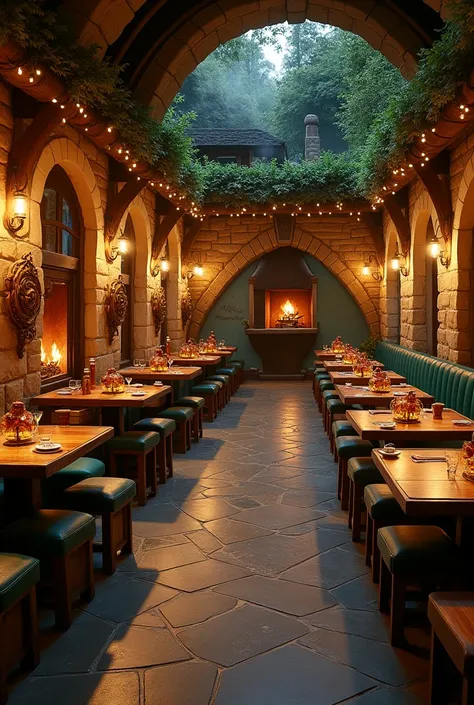 CREATE A RESTAURANT ENTRY WITH THE LORD OF THE RINGS THEME
