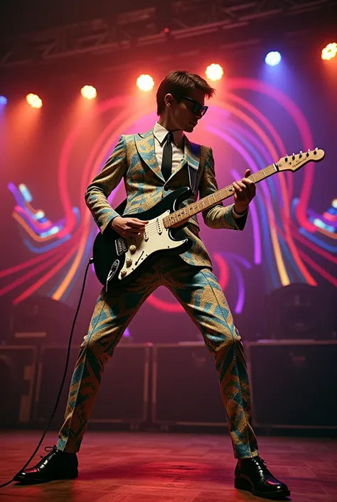 a musician wearing 1964 clothes