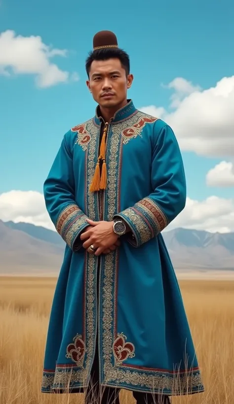 Handsome Mongolian man