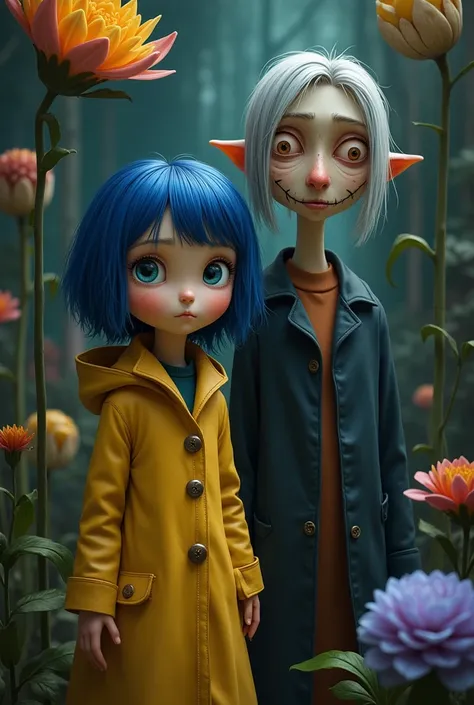 All the characters from Coraline in realistic photos