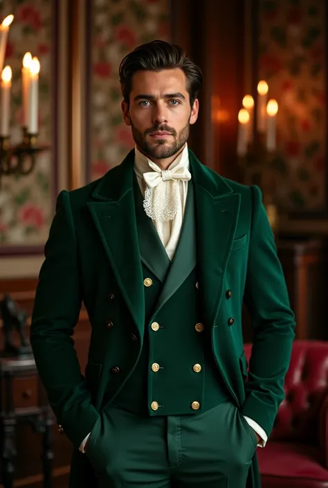 Most handsome man on earth today in Victorian clothes.