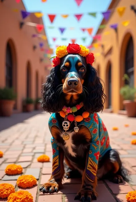 Mexican Catrina Cocker Spaniel 