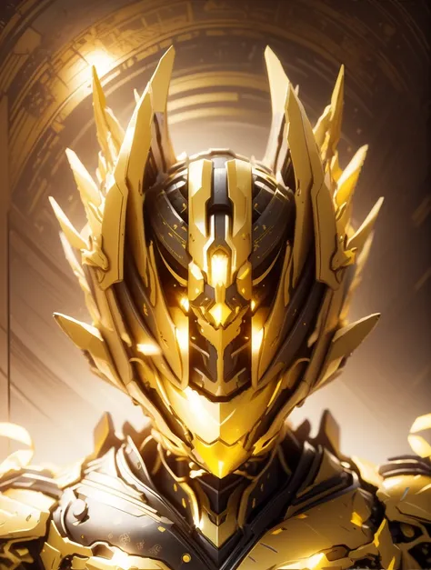 Keep the original image，No changes allowed.，Keep the original image，Can it be made brighter?，yellow是主色调，，一些yellow，yellow，yellow（Ensure its armor texture）