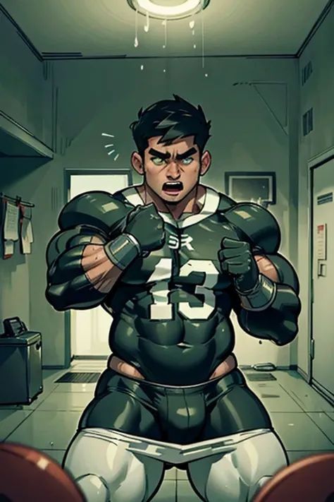 Danny Phantom, ghost, hypnosis, jock, conversion, locker room hallway, hyper muscles, jockstrap, bro, meathead, hypnotized, brainwashed, brainwashing, big dumb jock, football. Danny Fenton is hypnotized by Dash to assimilate and become another dumb cocky s...