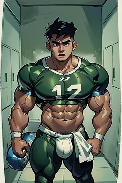 Danny Phantom, ghost, hypnosis, jock, conversion, locker room hallway, hyper muscles, jockstrap, bro, meathead, hypnotized, brainwashed, brainwashing, big dumb jock, football. Danny Fenton is hypnotized by Dash to assimilate and become another dumb cocky s...