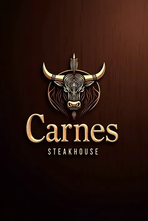 Create a logo for a steakhouse called Carnes & I want it to look sophisticated 
