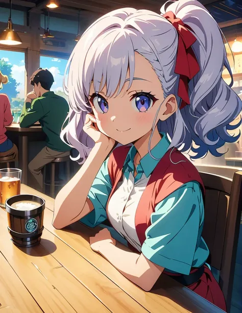 (anime artwork, anime style, studio anime, very detailed, up to date, vibrant, Anime Coloring, high contrast, masterpiece:1.2, best quality, best aesthetics),multiple girl,multiple boy,friend,drinking party,Japanese pub , Medium chest,random hair, perfect ...