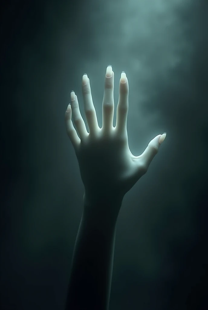 Ghost Hand、Pale skin、Translucent Fingers、ghostly mist、Dark Shadows、Dramatic lighting（Best quality，4K、8k，high resolution，masterpiece：1.2）、Ultra Detail（realism、Photorealism、Photorealistic feel：1.37）、Dark Fantasy、fear、Movie、Dramatic shadows、Melancholic atmosp...