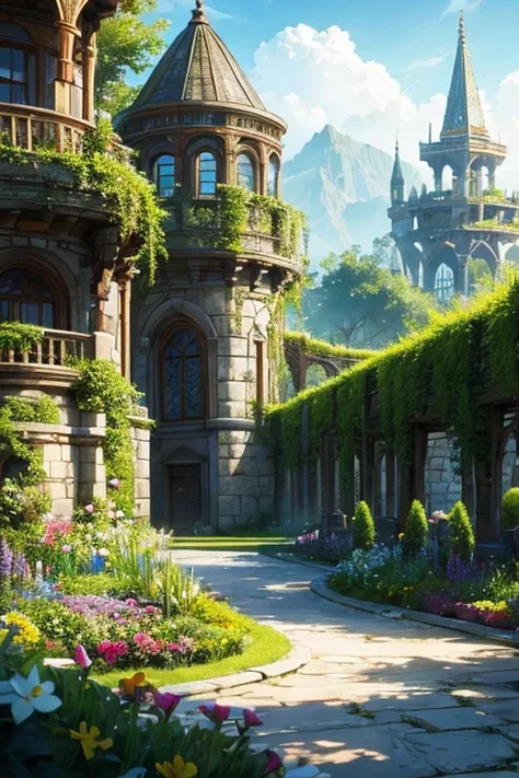 background, Fantasy, wonderful, Fantasy, garden, future, Don&#39;t draw people