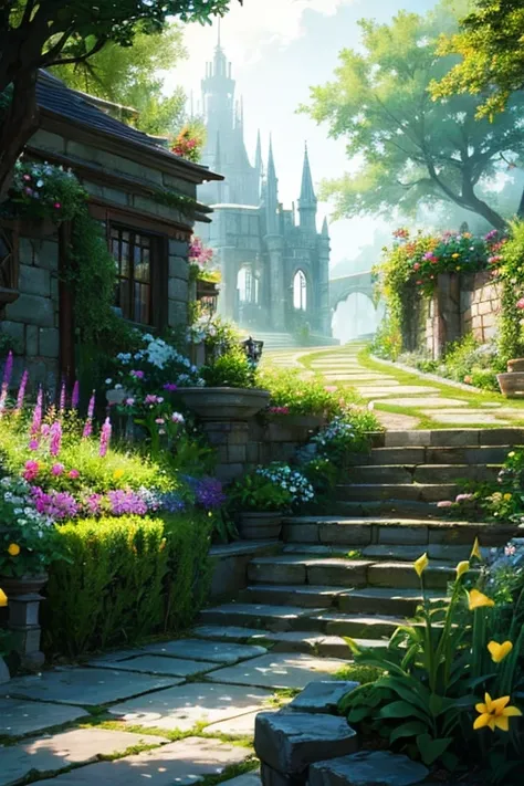 background, Fantasy, wonderful, Fantasy, garden, future, Don&#39;t draw people