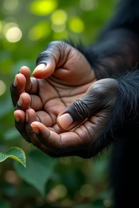 Todays challenge theme：Close-up of a Chimpanzees Hands