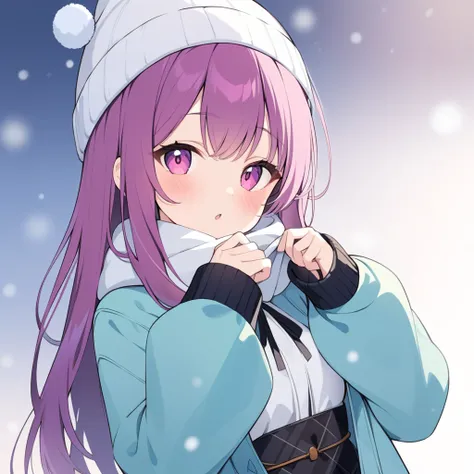 High quality,dendro girl,winter clothes