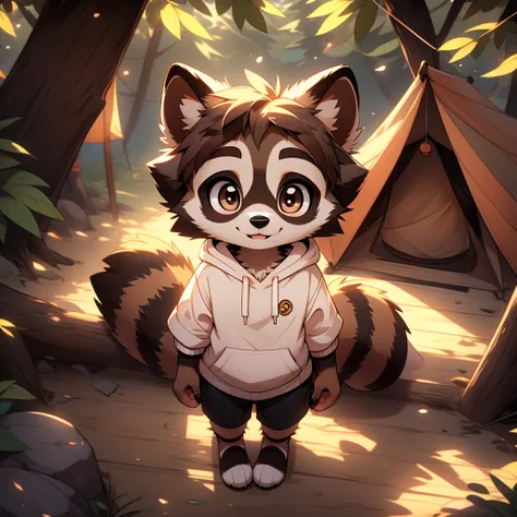 a common raccoon, furry, 10 years old, common raccoon , anthro shota, furry , with brown eyes, brown eyes, furry common raccoon,...