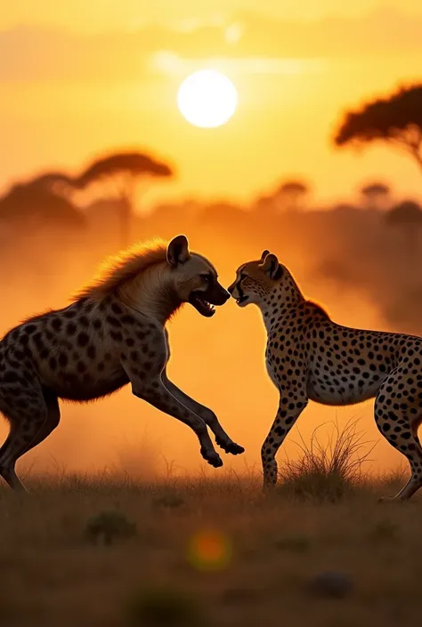 Hyena Vs Cheetah
