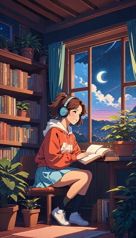 alone, lofi artstyle, lofi art, city, town, 80s anime style, Retro, Lo-Fi, masterpiece, best quality, (extremely detailed CG unity 8k wallpaper), (best quality), (best illustration), (best shadow), absurdres, realistic lighting, (Abyss), beautiful detailed...