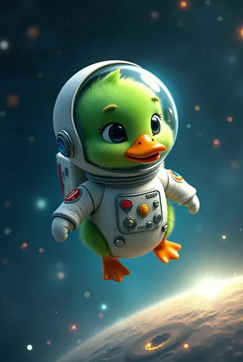 An astronaut duck