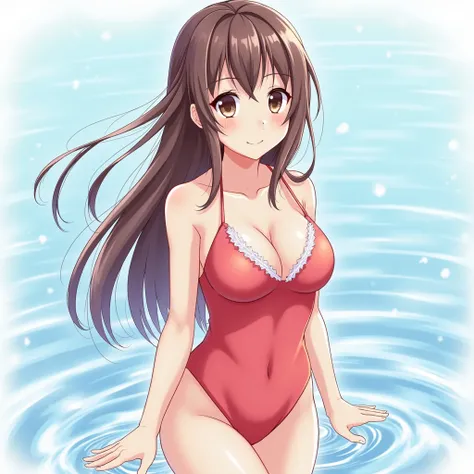 Kyoko Saino in a swimsuit