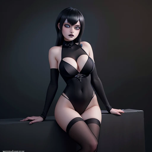 Beautiful and busty girl ,Nswf  , black fur, perfect and slim body ,blue eyes smooth skin, legs apart, detailed perfect hyperrealistic gothic makeup ,