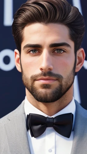 A handsome Jewish man with a focused face. 