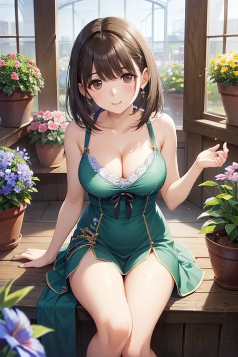 anegasaki nene、Shiny brown hair, short hair, (Beautiful brown eyes、Sparkling eyes, Fine grain)、smile、Ultra-detailed eyes、Very detailed顔, Very detailed目,


最high quality、
Very delicate and beautiful, wonderful, In detail, masterpiece, Very detailed, High re...