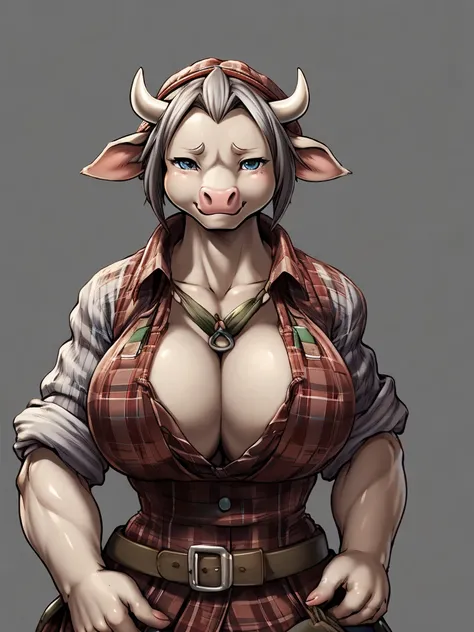 ((cow)), furry female anthro,cow woman,HD,sharp,beautiful and detailed,woman ((anthro)),1girl,Milf, mature woman,gray skin,(look at viewer) ,thick girl,by dr comet,by pochincoff, by jlullaby,by kingbang,by obui,by ZeroQrisu,by sparrow,by gmeen,thief, farme...