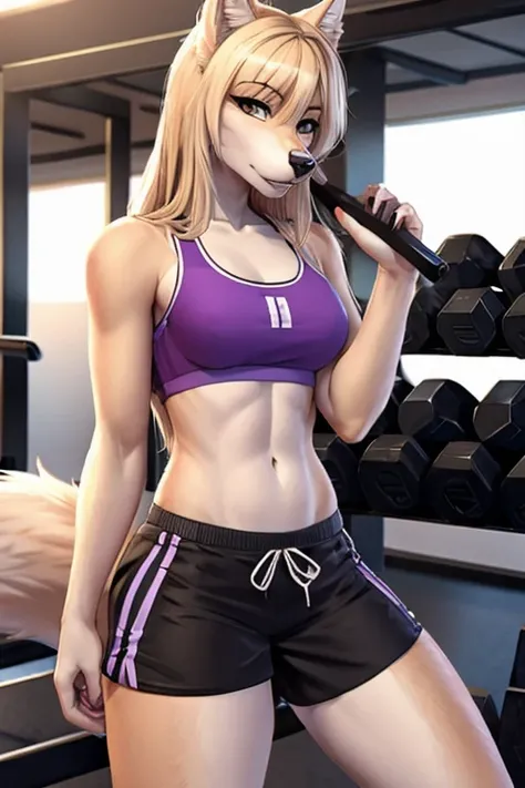 Wolf short shorts gym