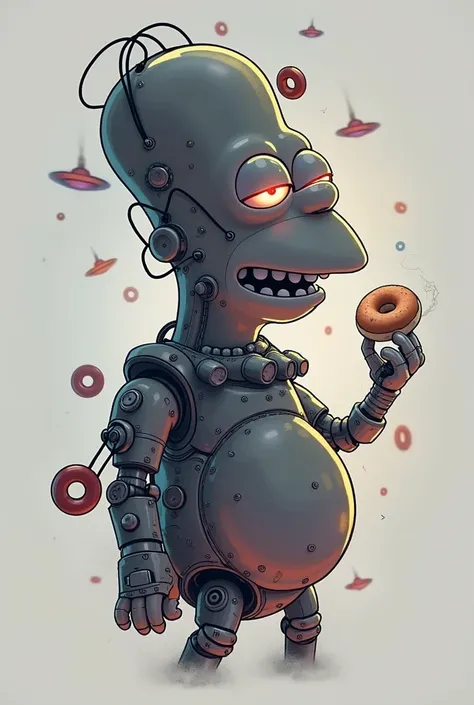 robotic homer simpson, bit