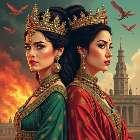 Set sekh hasina and khaleda zias face on house of dragon 2 poster