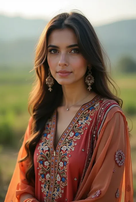 i need a passport size picture of a Pakistani woman sage around 25 to 30 years in pakistani dress