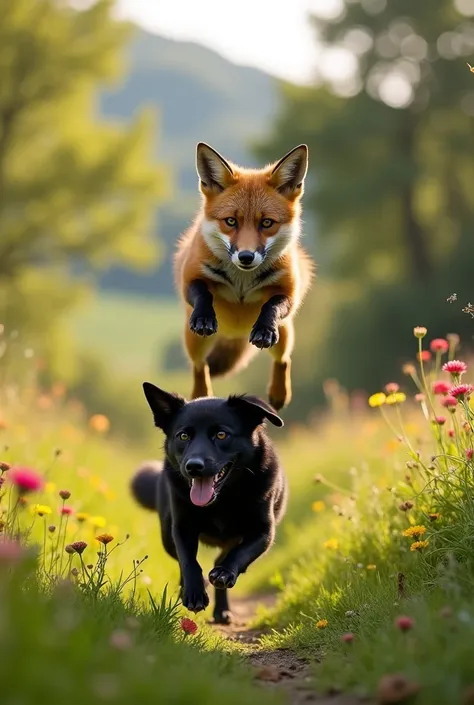 Lazy brown fox jumped over a quick black dog