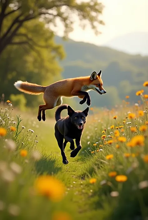 Lazy brown fox jumped over a quick black dog