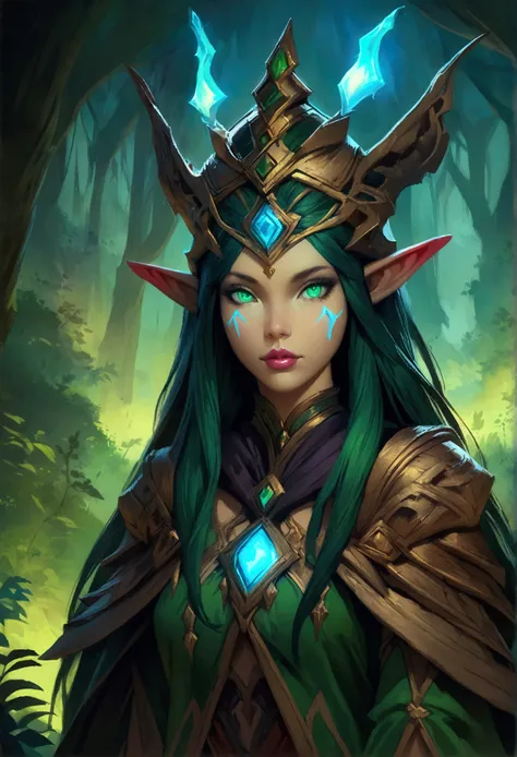 A high fantasy elf wizard, detailed fantasy character, beautiful detailed eyes, beautiful detailed lips, extremely detailed face and features, long eyelashes, detailed fantasy clothing, fantasy magic, mystical glowing runes, detailed fantasy environment, l...