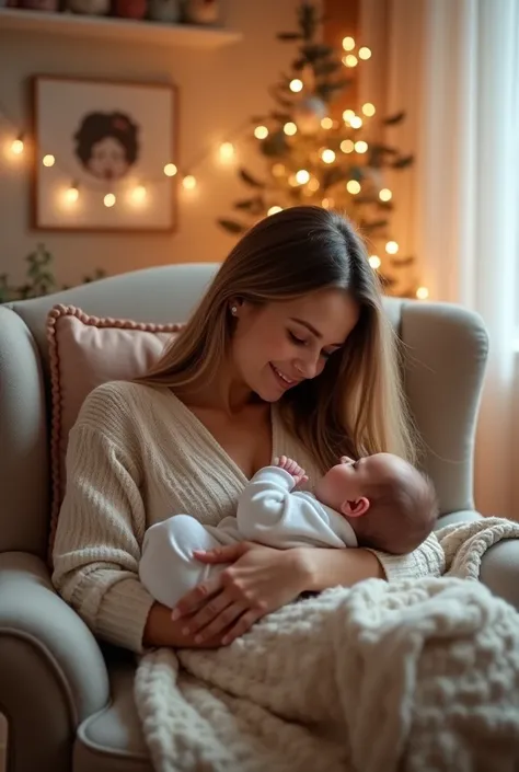 woman breastfeeding the baby