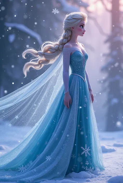 Elsa and Anna,, make Elsa in a unique dress that will amaze everyone as the fifth spirit and Anna make her a new dress and kindly write  FROZEN III under them Elsa and Anna ,, make Elsa dress to be white and blue please let Elsa hairs open and unique pleas...