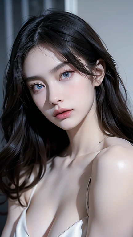 full body masterpiece, ultra realistic, 16k, high quality, incredibly detailed, dream aesthetic, dream atmosphere, cinematic, (sharp focus : 1.5), (photorealistic : 1.3), gothic (Gorgeous gothic girl), female beauty, defined jaw, square face, wonderful got...