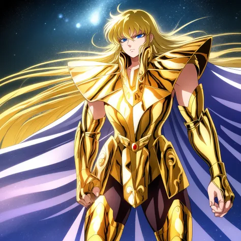 masterpiece, best quality, highres, 1 boy, alone, virgo shaka, /(saint seiya/), (open_eyes:1.5), perfect anatomy, detailed backg...