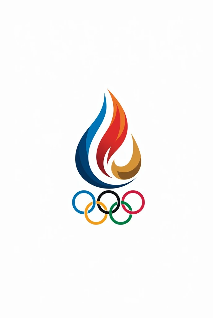 Recreate the 2024 Olympics logo, but in a slightly different way.