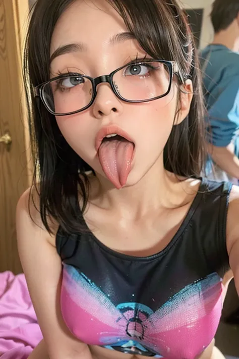 woman, beautiful girl, 、 Baby Face, Realistic skin of the highest quality, Eyes are focused, 20-year-old, Sticking out tongue, Focus on the mouth, Open your mouth, Long Tongue, saliva, Open your mouth , You can see inside the mouth, Open your mouth  Sticki...