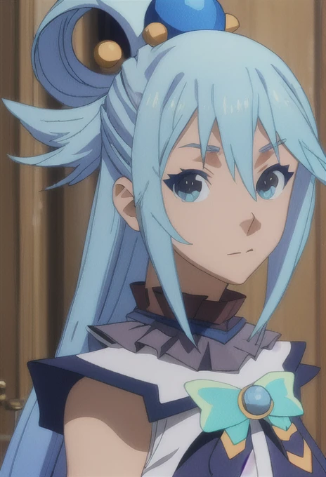 {safe:1.10}, best quality, masterpiece, highres, solo, {aqua_konosuba:0.90}, portrait, looking_at_viewer