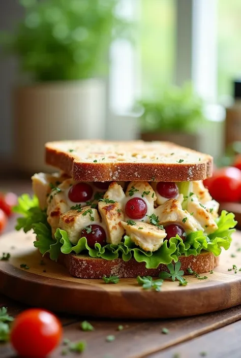 image of a natural chicken salad sandwich 