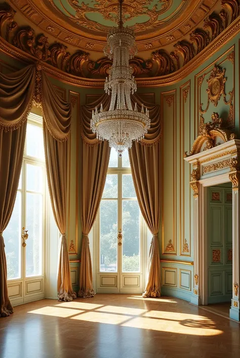 Rococo room with thousand doors