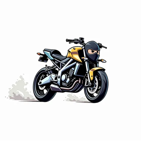 Ninja emoji on a motorcycle