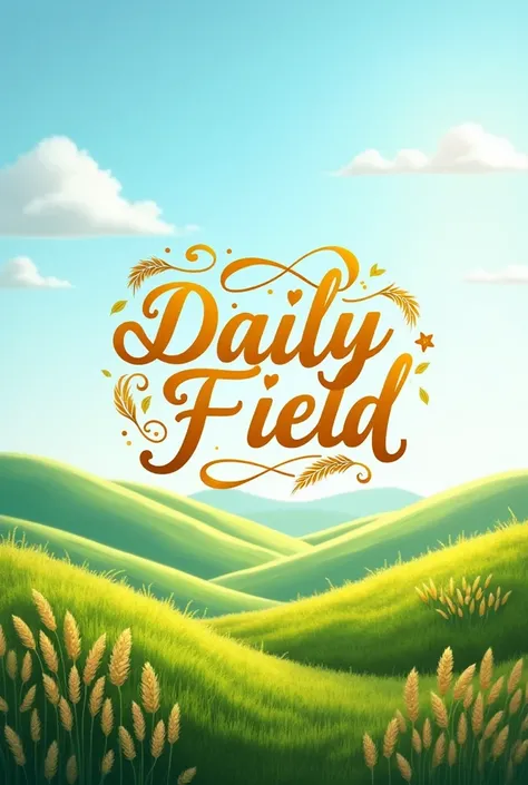 Daily field word with stylish lettering