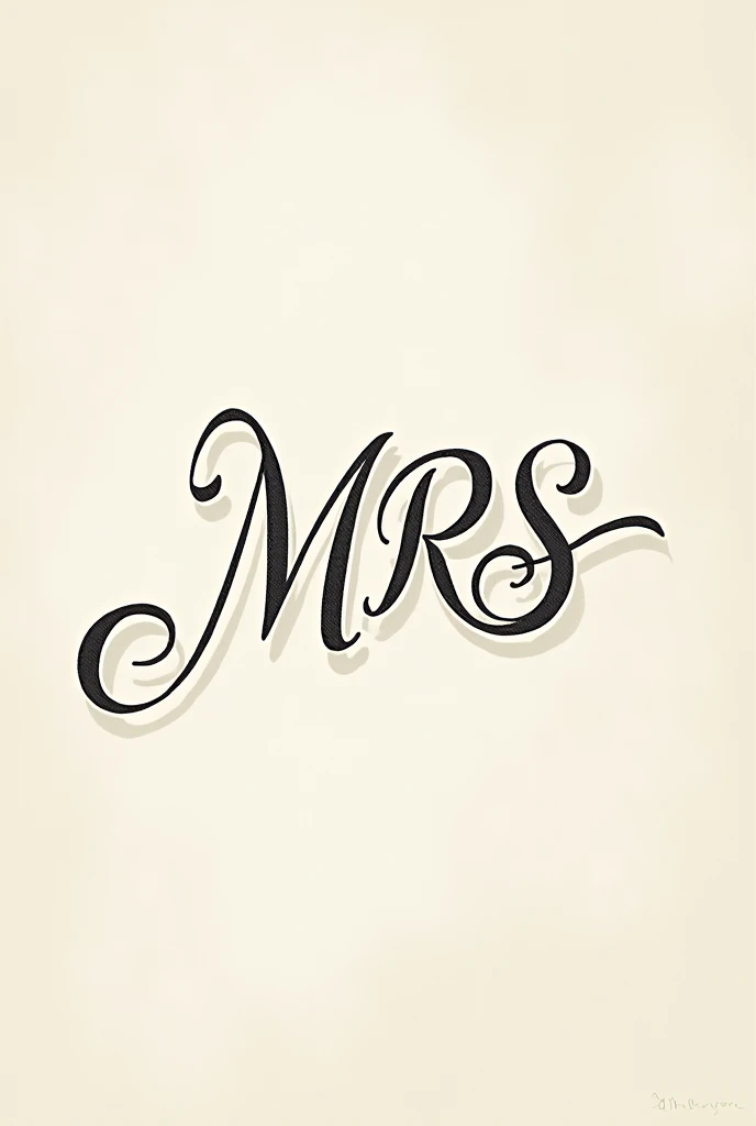 Signature with the name MRS
