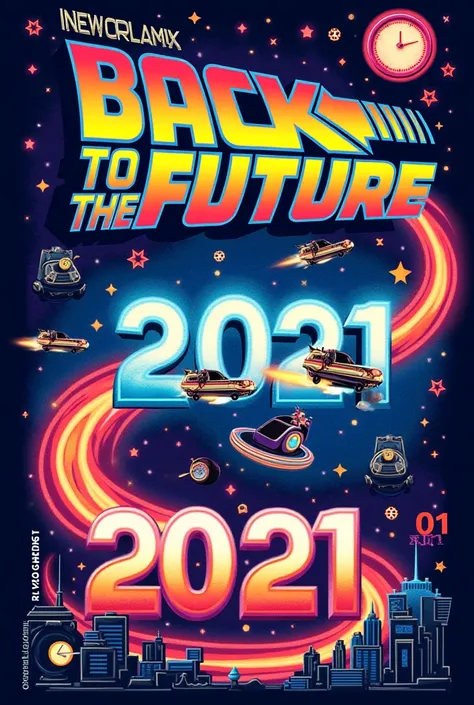 Back to the Future movie timeline panel with the dates 24 02 2011
22 01 2015
20 07 2021