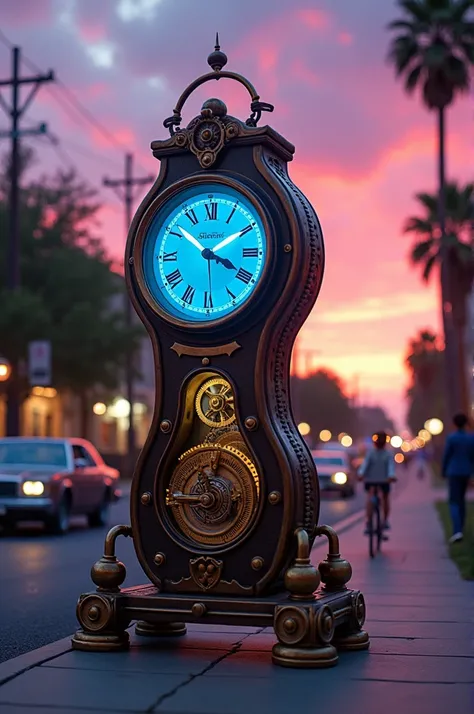 Time-traveling clock from the Back to the Future movie 