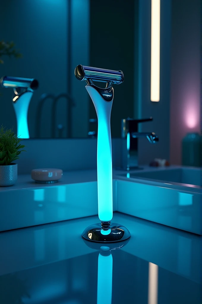 Dorco razor with phosphorescent handle 